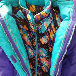 New Girls ZeroXposur Jacket 10/12 M Iris Purple